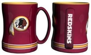Washington Redskins 14oz Sculpted Relief Coffee Mug [NEW] NFL Tea Cup Ceramic - Picture 1 of 1