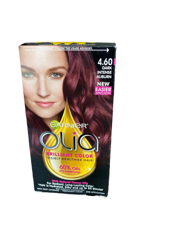 Garnier Olia Oil Powered Permanent Hair Color 4.60 Dark Intense Auburn 1 App