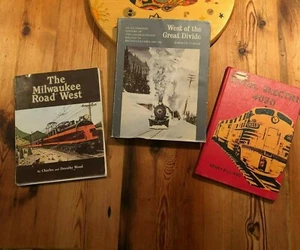 Lote de 3 Libros de Tren de Ferrocarril de Colección West of the Great Divide Autor Firmado - Imagen 1 de 12