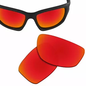 Polarisierte Ersatzgläser für Oakley Valve Neu 2014 Sonnenbrille orange rot - Bild 1 von 5