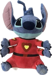 Vintage Stitch Alien Experiment 626 12 Inch Plush Disney Store Red Suit Hearts - Picture 1 of 7
