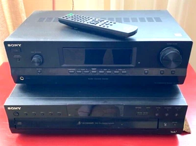 Sony STR-DH130 Stereo Receiver & 5 CD Changer Black 2 Channel USB Jack Tested. - Image 1 of 4