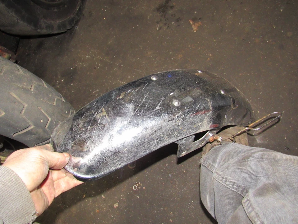 Kawasaki En450 454 LTD 1989 guardabarros delantero Foto 1 de 1