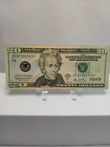 2006 Jackson $20 Twenty IF 87301743 F Extra Ink on seal U.S Currency - Picture 1 of 5