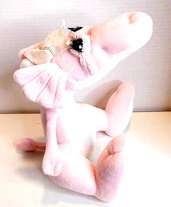 Dragon Plush Pink Betty Lou Vintage Plush Dragon 11" Applause 1988 - Picture 1 of 7