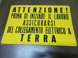 CARTELLO METALLICO DI AVVISO PER LA SICUREZZA SUL LAVORO - Foto 1 di 1