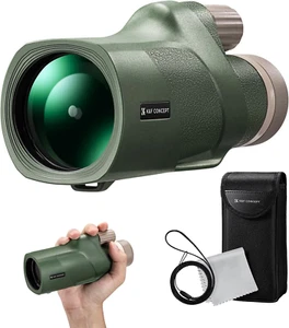 ® 12X50 Monocular Telescope with Cleaning Cloth, FMC Lens & BAK4 Prism Telescope - Picture 1 of 8