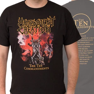 MALEVOLENT CREATION-THE TEN COMMANDMENTS-T-SHIRT-SMALL - Picture 1 of 3