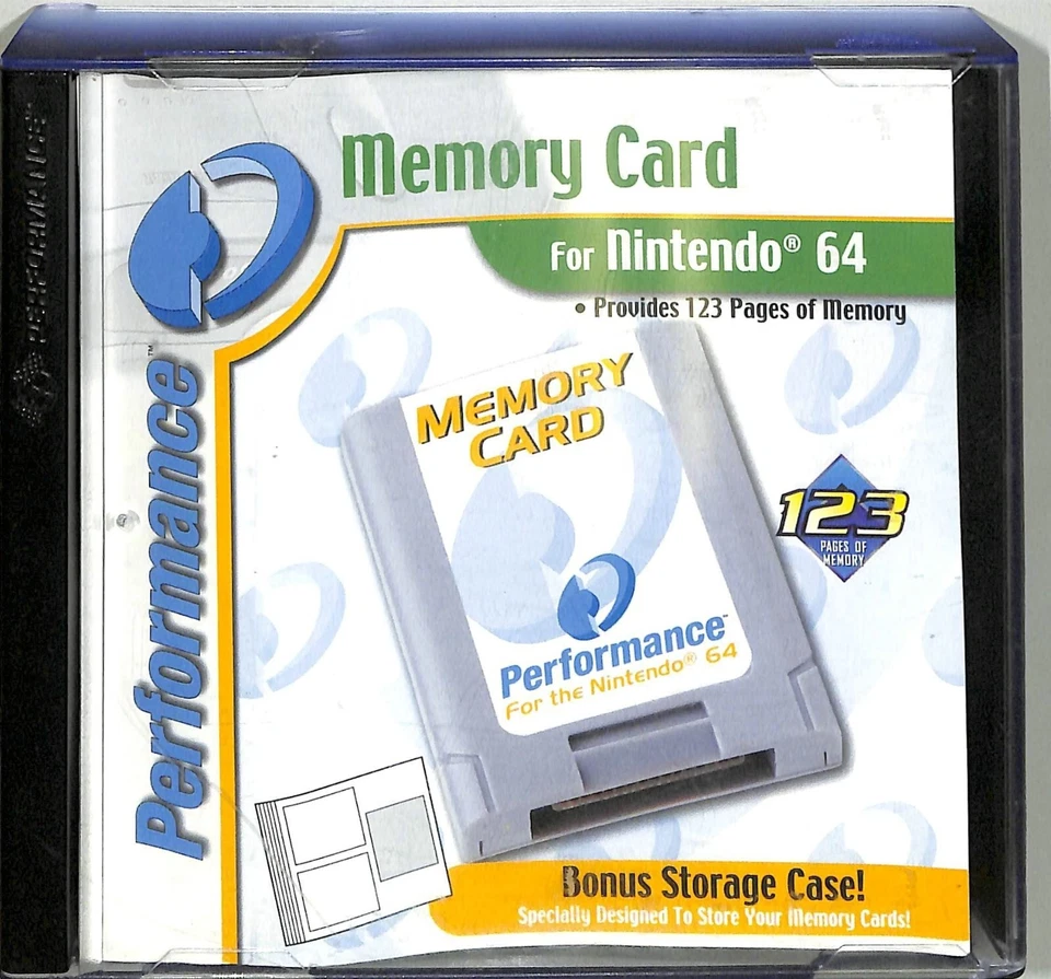 Tarjeta de memoria Nintendo 64 Performance en estuche Foto 1 de 3