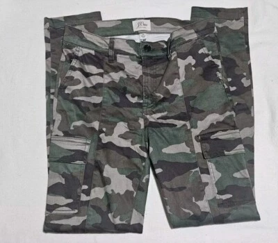 J.CREW Women's Camouflage High Rise Straight Leg Cargo Pants Size 28 - Image 1 of 4