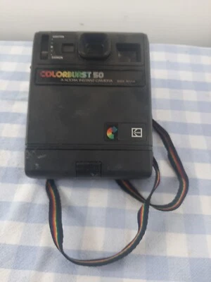 Vintage Kodak Colorburst 50 Instant Film Polaroid Camera Made In USA Untested - Image 1 of 3