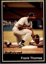 1991 BALLSTREET MAGAZINE CARDS FRANK THOMAS CHICAGO WHITE SOX #23