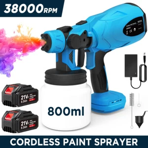 800ML Cordless Paint Sprayer High Power HVLP Paint Sprayer Gun for Makita 18V - Picture 1 of 15