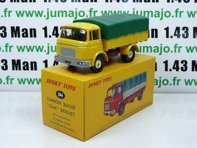 DT74 Camion 1/43 réédition DINKY TOYS Atlas : BERLIET GAK bâché 584 - Imagen 1 de 4