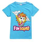 Kids Fun Squad Gaming Print Short Sleeve T-Shirt Boys Girls Casual Cotton Top UK