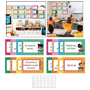 16Pcs Spanish Poster Classroom Decorations Wall Chart 21x28.5cm for Baby - Bild 1 von 7