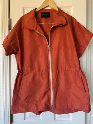 Chaqueta Cortavientos Lafayette Dbl Cremallera Manga Corta Mezcla Seda/Poliéster Naranja L Foto 1 de 4