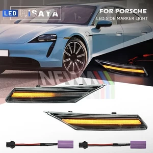 Sequential LED Side Marker Turn Signal Indicator For 2020+ Porsche Taycan Sedan - Picture 1 of 13