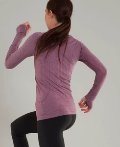 Lululemon Swiftly Tech Long Sleeve Crew Top Rosewood Plum Mauve 8 - Picture 1 of 5