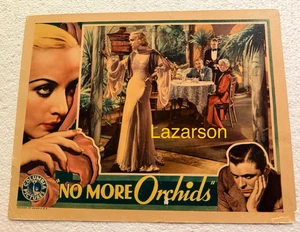 CARTOLINA CAROLE LOMBARDA NO MORE ORCHIDEE ORIGINALE LOBBY 1932 SPLENDIDE IMMAGINI - Foto 1 di 5