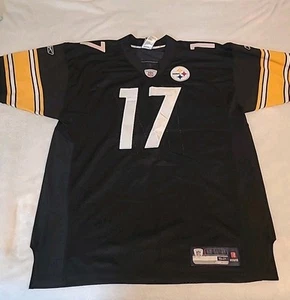 Pittsburgh Steelers Mike Wallace Jersey Sz 54 Stitched Reebok Black *T12 - Picture 1 of 13