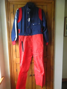 MOTORCYCLE TRIALS VINTAGE ONE PIECE SUIT SMALL QUAD 70's NYLON LOWER - Picture 1 of 1