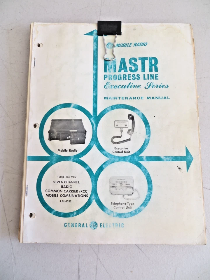 GE Mastr Progress Line Executive Series Maintenance Manual LBI-4332 - Image 1 of 4