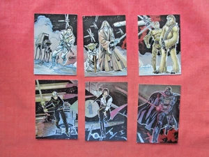 1993. Star Wars Galaxy Series 1 Set Etched Holofoils Insert 6 Cards - Picture 1 of 2