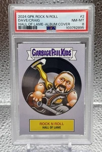 Dave Matthews 2024 Topps Garbage Pail Kids Rock N Roll Hall of Lame #2 PSA 8 - Bild 1 von 2