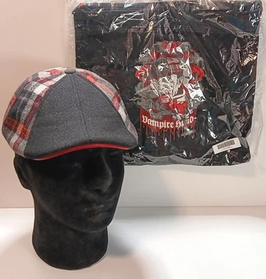 Boné xadrez Boston Scally CAP CABEÇA DE VAMPIRO -LUA DE SANGUE X/S com bolsa - - Imagem 1 de 4