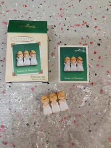 Angel In Training`2002`Miniature-Folded Hands & Bow My Head,Hallmark Ornament-NW - Picture 1 of 5
