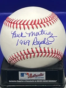 BUCK MARTINEZ  KANSAS CITY ROYALS 1969  SIGNED OML BASEBALL - Picture 1 of 1