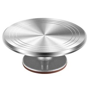 Kootek Aluminium Alloy Revolving Cake Stand 12 Inch Rotating Cake Turntable f... - Picture 1 of 6