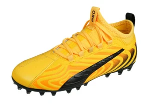 Puma ONE 20.3 MG Jr Boys Leather Multiground Football Boots - Yellow UK Size 5 - Picture 1 of 6