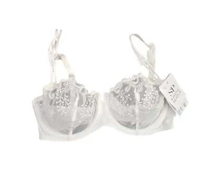 Simone Perele WHITE Delice Demi Cup Bra, US 30E, UK 30DD - Picture 1 of 1