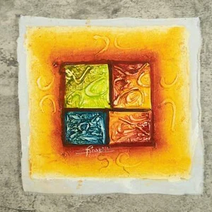 Haitianische Malerei Lebendige Quadranten - Bild 1 von 10