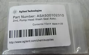 T158565 Lot (10) Agilent ASA500102310 2mL Pump Head Wash Seal Assembly 212-LC - Bild 1 von 2