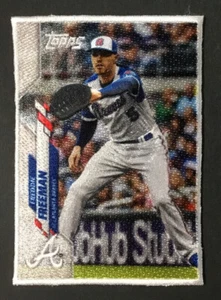 Parche de tela Freddie Freeman 2020 Topps Update Series Atlanta Braves - Imagen 1 de 2