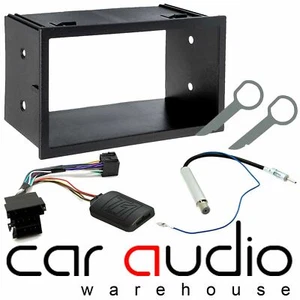 VW Passat B5 Double Din Car Stereo Fascia Aerial & Steering Wheel Interface Kit - Picture 1 of 2
