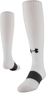 Calze Under Armour Calcio Bambini Bianco Nero OTC Nylon Logo UA Performance L 1-4 - Foto 1 di 2