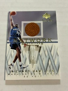 2000-01 UD SWEET SHOT RICHARD HAMILTON GAME USED BALL NET RELIC WIZARDS SP Z2 - Picture 1 of 2