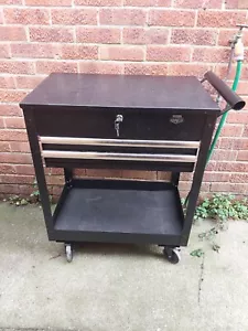 HALFORDS ADVANCED 2 DRAWER GARAGE TOOL TROLLEY WORKSHOP TOOLBOX. - Picture 1 of 9