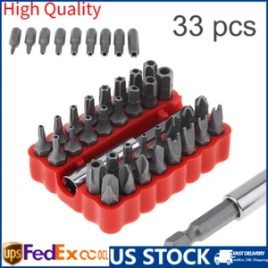 33 Proof Security Torq Hex Star Spanner Torx Bit Set Tamper Tri Wing Screwdriver - Picture 1 of 5