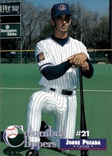 1994 Cracker Jack Columbus Clippers Police - [Base] #21 - Jorge Posada  b13