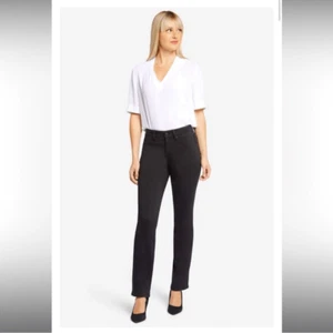 NYDJ Lift Tuck Tech Slim Straight Jeans Schwarz Größe 14 - Bild 1 von 10