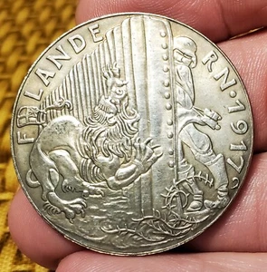 REPRODUCTION KARL GOETZ COPY COIN "A ROARING LION" RESTRIKE - Picture 1 of 2