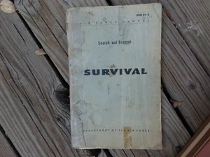Vintage 1962 Air Force Search Rescue Survival Guide Military Pilot Aviation Eph - Picture 1 of 3