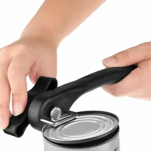 Professional Manual Tin Can Opener Stainless Steel Cut Lid Tool Smooth Edge Side - Picture 1 of 9