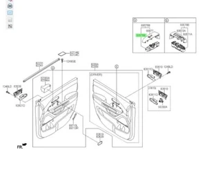KIA SEDONA 2014-2018 UNIT ASSY POWER WINDOW ASSIST 93576 A9100 - Picture 1 of 1