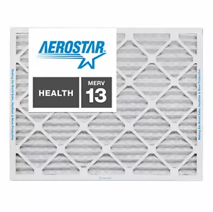 Aerostar 6x12x1 MERV 13 Furnace Air Filter, 4 Pack - Picture 1 of 5